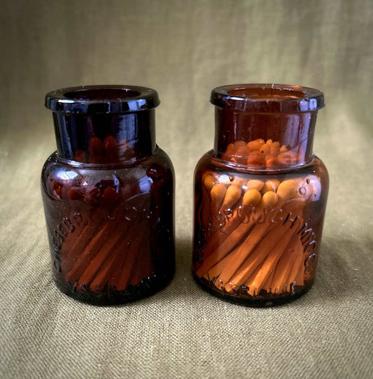 Antique Amber Chesebrough MFC Co. Vaseline Jar