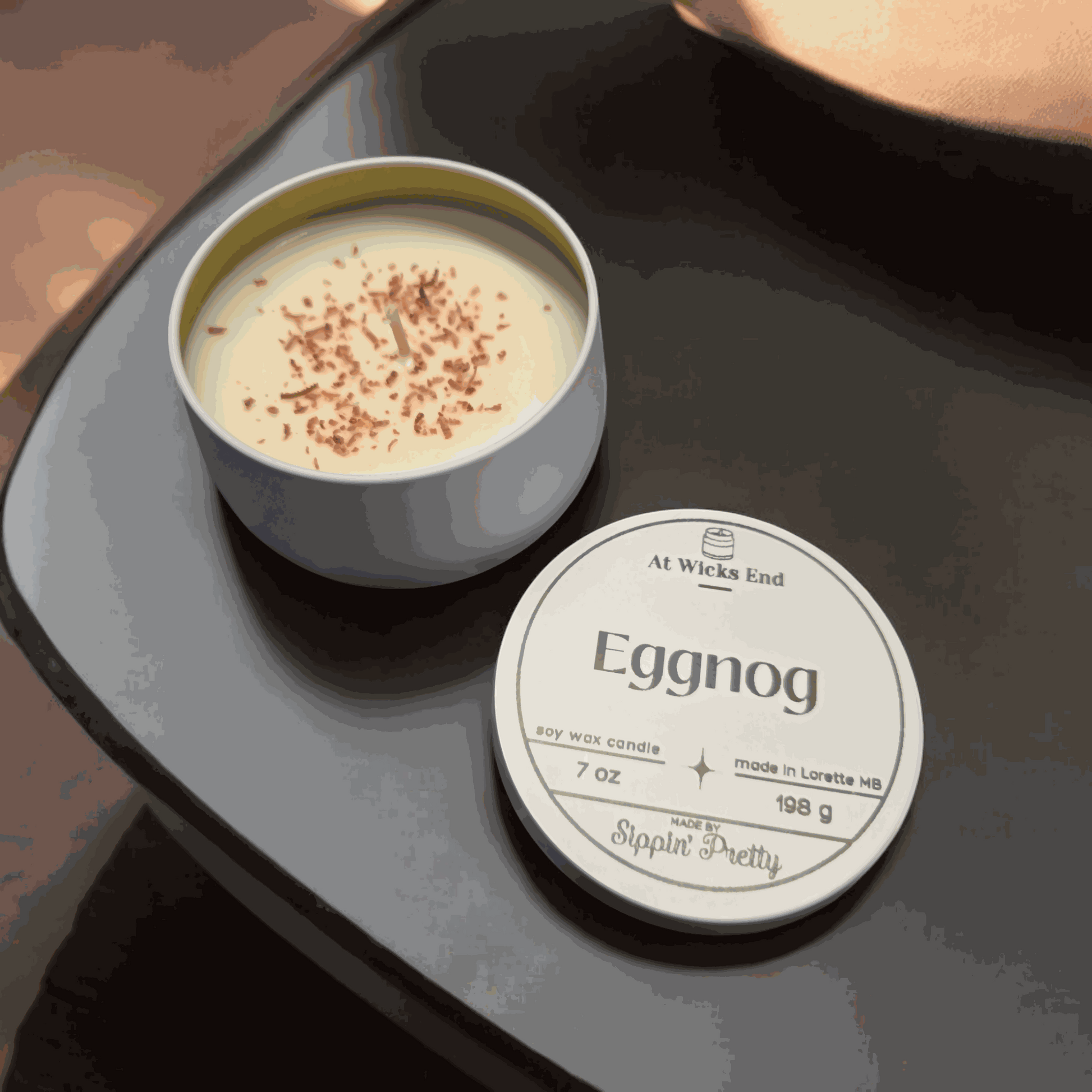 Eggnog Candle - Sweet and Spicy Festive Scented Candle