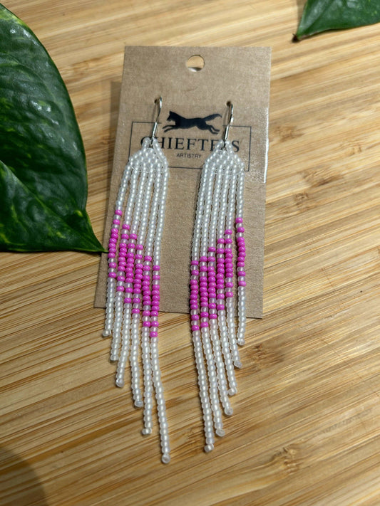 MINI FRINGE: Beaded Fringe Earrings