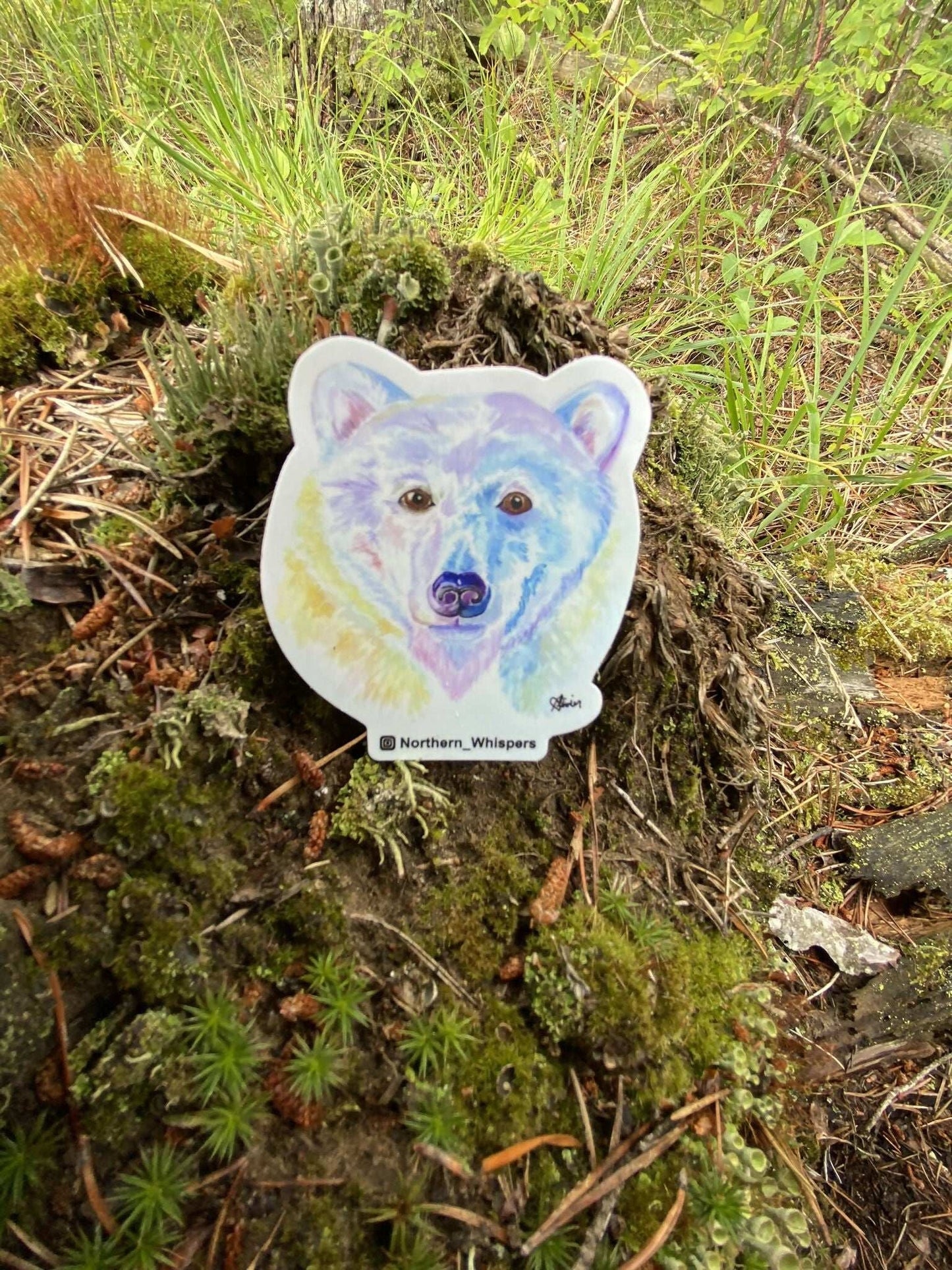 Spirit polar bear Sticker